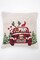 Merry Claus Caravan Jacquard Machine Woven Throw Pillow - 24" X 24"